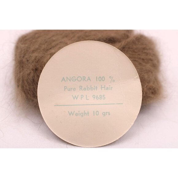 100% Pure French angora Rabbit Hair Yarn Fiber Made In France 10 Grams Brown - Picture 3 of 7